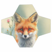 Yeux frappants d'un renard roux rusé (Plat)