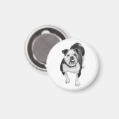 Yeux Gentils, Aimant Bouledogue (Recto/Verso)