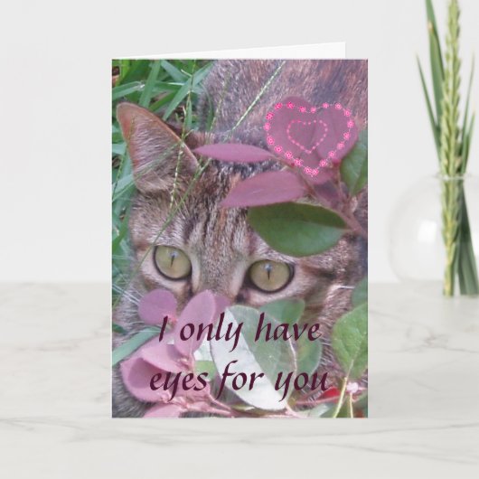 Yeux pour vous Carte Saint Valentin (Devant)