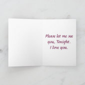 Yeux pour vous Carte Saint Valentin (Intérieur)