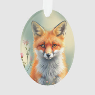 Yeux saisissants d'un renard roux rusé