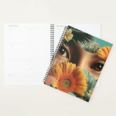 Yeux surréalistes et fleurs avec papillons (Devant avec enveloppe)
