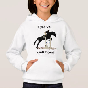 Yeux ! Talons vers le bas ! Pullover de cheval