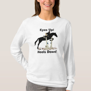 Yeux ! Talons vers le bas ! Pullover de cheval