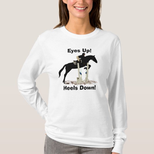 Yeux ! Talons vers le bas ! Pullover de cheval (Devant)