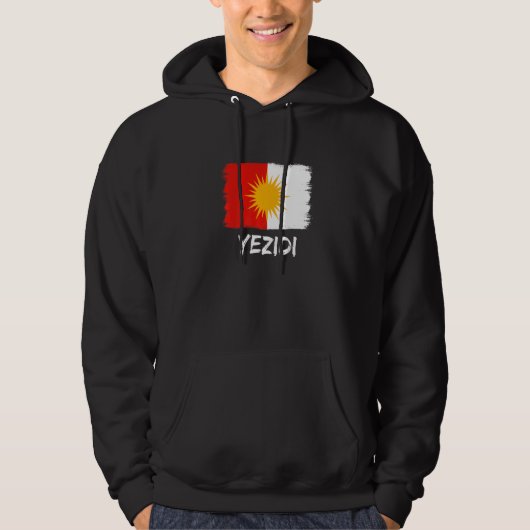 Yezidi Flag Ezidi Hoodie (Voorkant)
