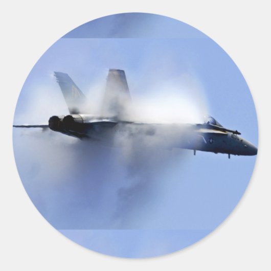 YF-22 Raptor Ronde Sticker (Voorkant)