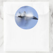 YF-22 Raptor Ronde Sticker (Tas)