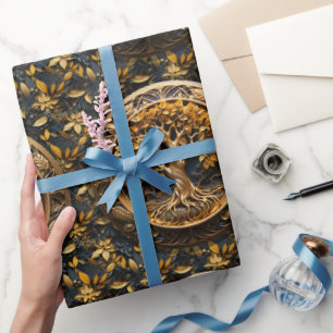 Yggdrasil Boom van het Leven en Heilige Kennis Vik Cadeaupapier