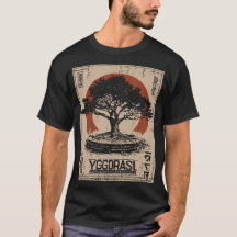 YGGDRASIL Norse World Tree Poster | retro