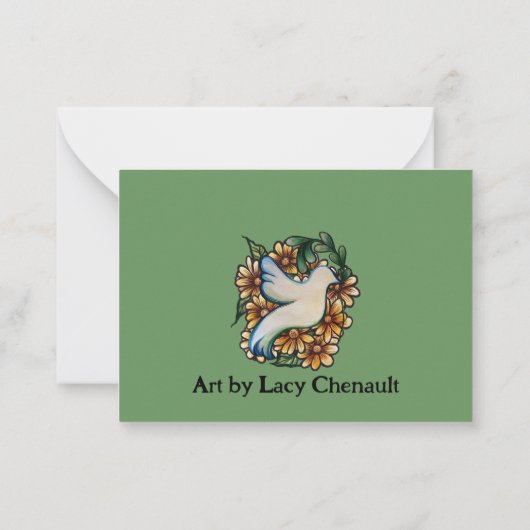 Yggdrasil Tree Norse Mythology Waterverf Card Notitiekaartje (Achterkant)