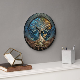 Yggdrasil Tree of Life Grote Klok