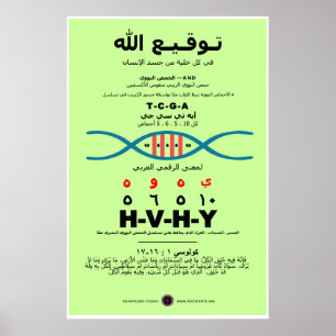 YHVH in het DNA - Arabisch Poster