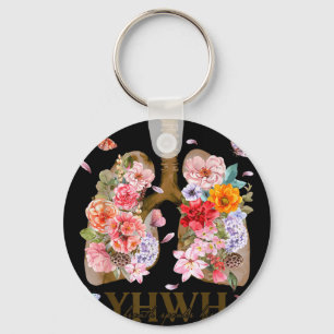 Yhwh Bloemlongen Christelijk Shirt _ Faith Graphic Sleutelhanger