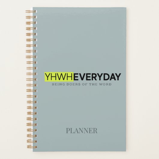 YHWH DAILY Planner (Voorkant)