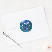 YHWH - De naam van God Klassieke Ronde Sticker (Envelop)
