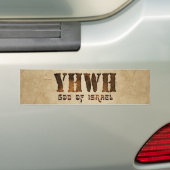 YHWH Jehovah Bumpersticker (Op auto)