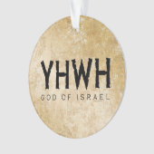 YHWH (Jehovah) Dieu d'Israël (devant)