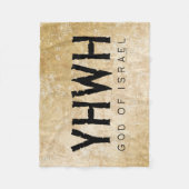 YHWH (Jehovah) Fleece Deken (Voorkant)