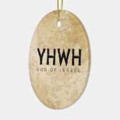 YHWH (Jehovah) God van Israël Keramisch Ornament (Links)