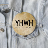 YHWH Jehovah Ronde Button 4,0 Cm (In situ)