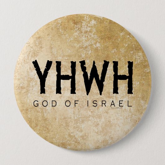 YHWH Jehovah Ronde Button 4,0 Cm (Voorkant)