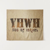 YHWH Jehovah Wandkleed (Voorkant (horizontaal))