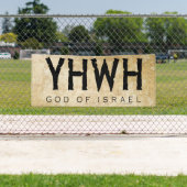YHWH (Yahweh, Jehovah) God van Israël Spandoek (Insitu)