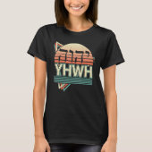 YHWH Yahweh Tetragrammaton Retro 1 T-shirt (Voorkant)