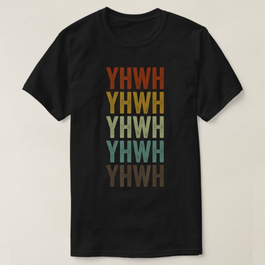 YHWH YHWH Yahweh T-shirt hébreu (Design devant)
