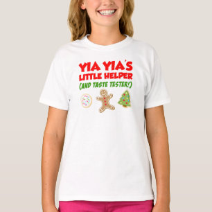Yia Yia's Little Helper Christmas Cookies T-Shirt