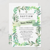 Yianni Baptism uitnodiging. Kaart (Voorkant / Achterkant)