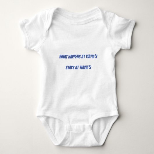 yiayia baby bodysuit (Voorkant)