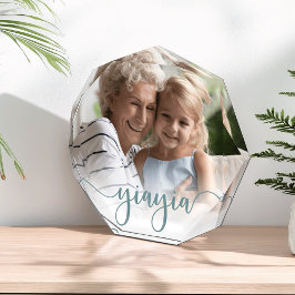 Yiayia | Grandma Script Overlay Fotoblokken