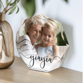 Yiayia | Grandma Script Overlay Fotoblokken