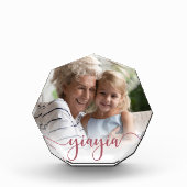 Yiayia | Grandma Script Overlay Fotoblokken (Voorkant)