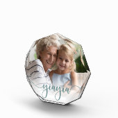 Yiayia | Grandma Script Overlay Fotoblokken (Rechts)