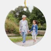 Yiayia greek oma foto Kerstmis Keramisch Ornament (Achterkant)