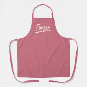 Yiayia Griekse grootmoeder roze Apron Schort (Voorkant)
