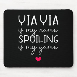 Yiayia Is Mijn Naam Verwennen Is Mijn Spel Grappig Muismat