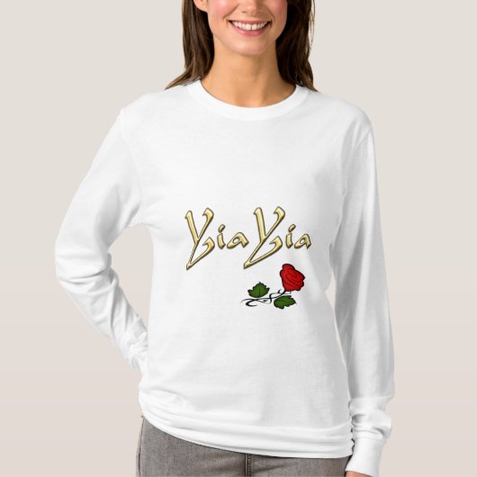 YiaYia Roos T-shirt (Voorkant)