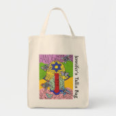 Yiddish Flight of Butterflies Hamsa Tallit Bag Tote Bag (Voorkant)