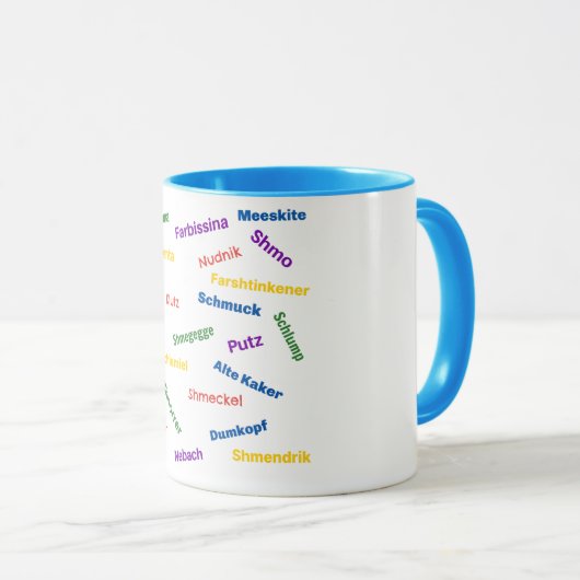 Yiddish Insults Mug (Devant droit)