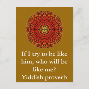 Yiddish proverb briefkaart