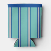 Yikes Stripes, Tranquil Blue Koelbox Blikjeskoeler (Voorkant)