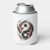 Yin and Yang Japans Koi Fish Blikjeskoeler (Blikje Achterkant)