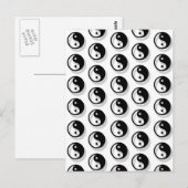 Yin and Yang Pattern Briefkaart (Voorkant / Achterkant)