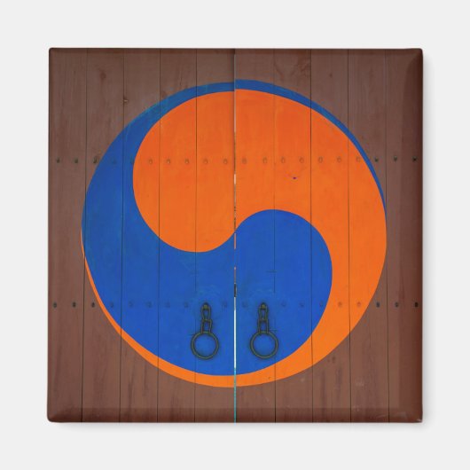 Yin and Yang Symbool, South Korea Magneet (Voorkant)