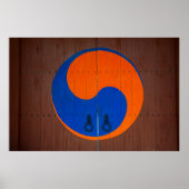Yin and Yang Symbool, South Korea Poster (Voorkant)