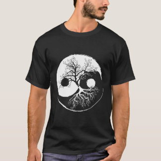 Yin and Yang Tree Balance Buddhism Natuur Life Gif T-shirt